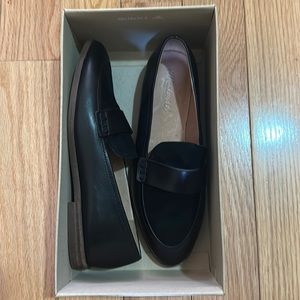 New in box - the Madewell Alex Loafer in black leather and suede.